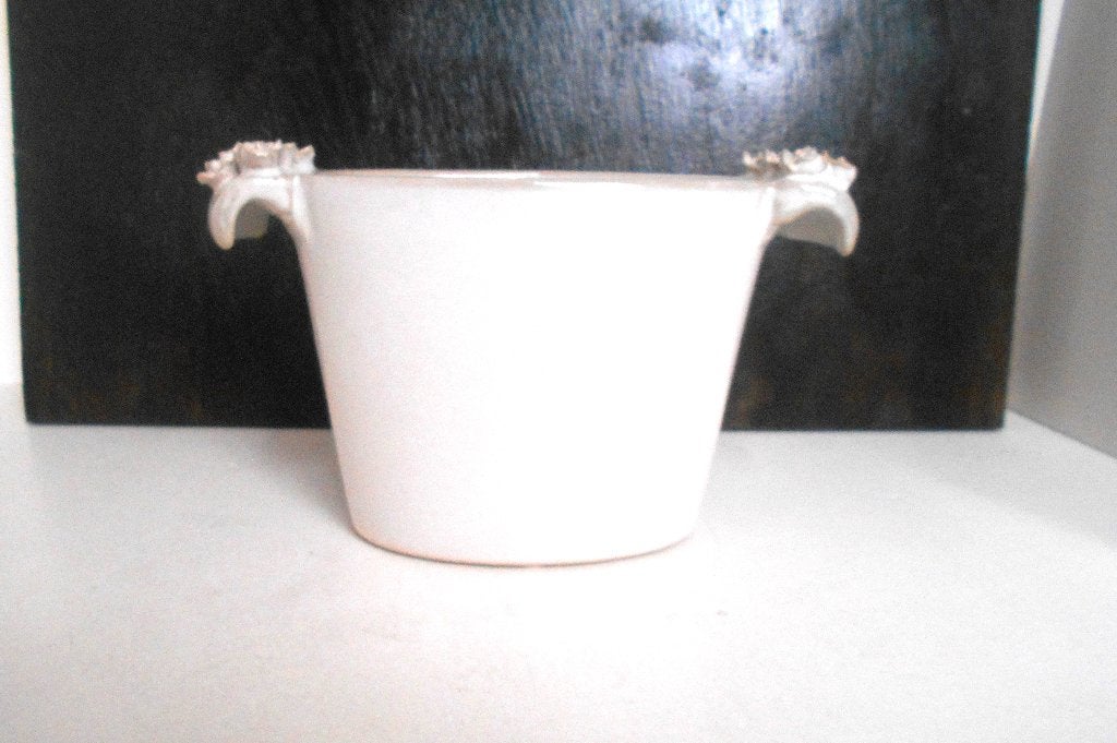 pot ovale ceramique ,pour montage floral ,decoration, Enlèvement ou Envoi, Poterie, Comme neuf, Moins de 40 cm
