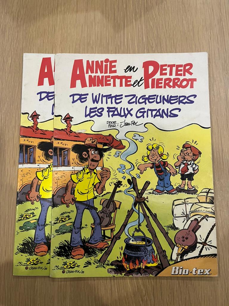 2x Annie en Peter - De witte zigeuners - Bio-tex, Meerdere stripboeken, Ophalen of Verzenden