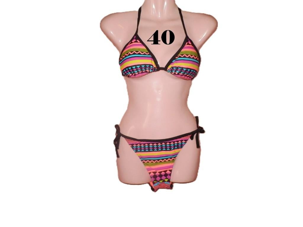 (30) -bikini femme t.40 coloré - decathlon - neuf, Neuf, Enlèvement ou Envoi, Autres couleurs, Bikini