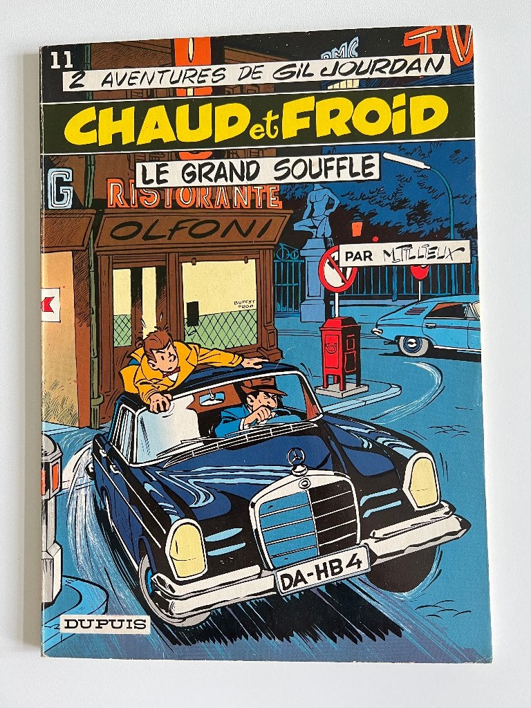 BD Gil Jourdan Chaud et froid / Le grand souffle, Livres, M. Tillieux, Enlèvement ou Envoi, Une BD, Utilisé