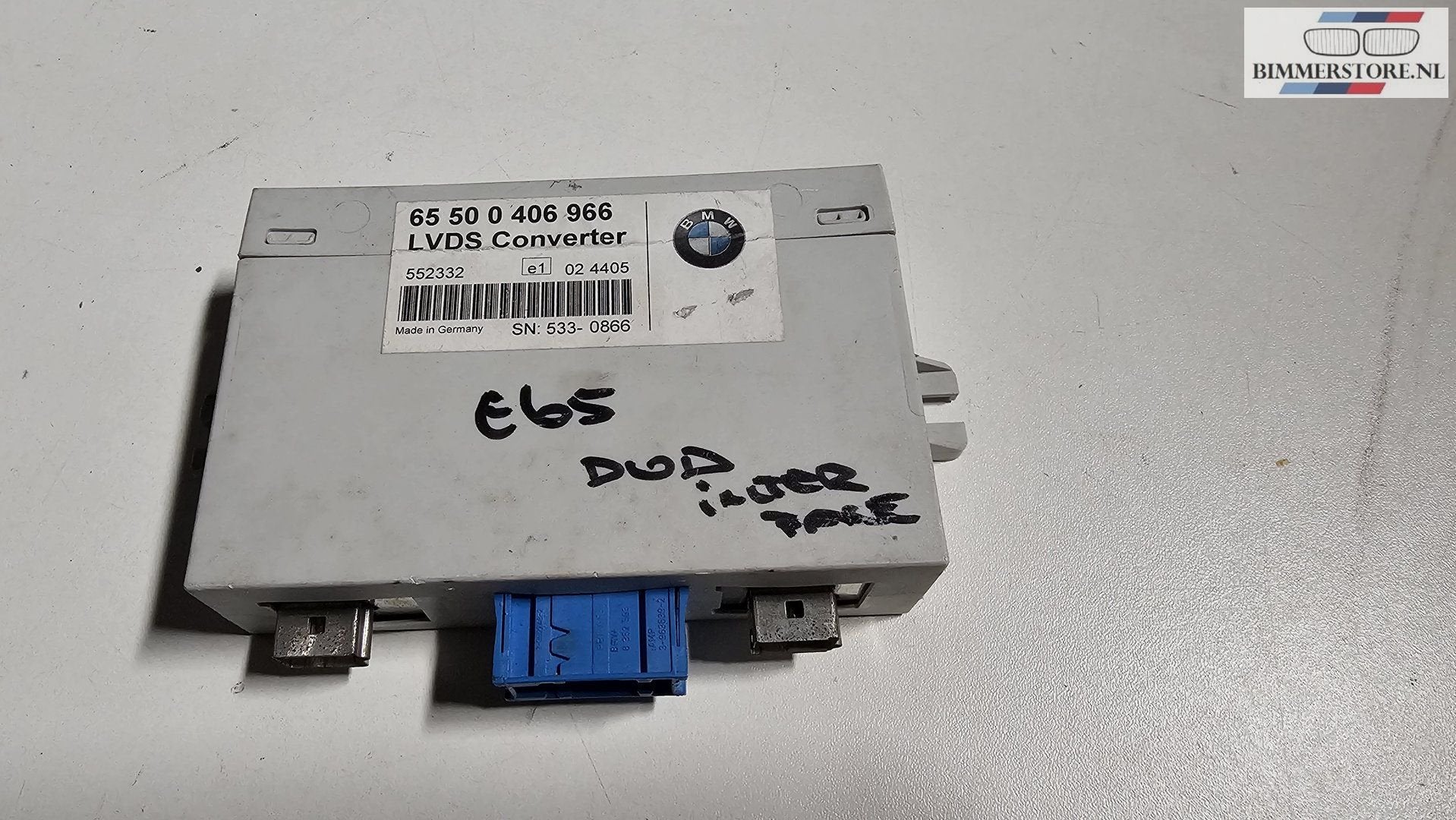 LVDS converter DVD interface BMW E60 M5 E63 M6 65500406966 0, Auto diversen, Autonavigatie, Gebruikt, -, -, Ophalen of Verzenden