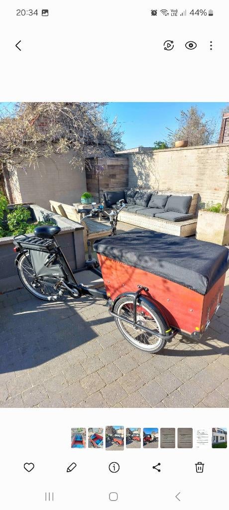 Elektrische bakfiets baboe big, Autres marques, Électrique, Enlèvement, Utilisé