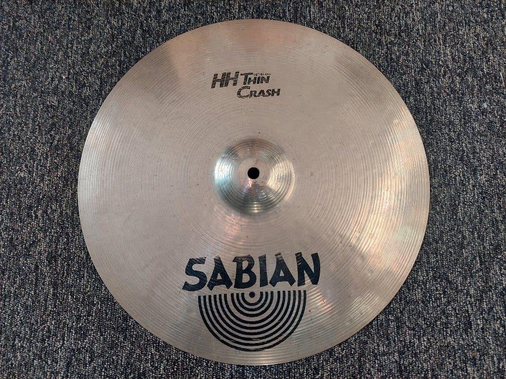 Sabian HH 16" thin crash, Ophalen of Verzenden, Gebruikt