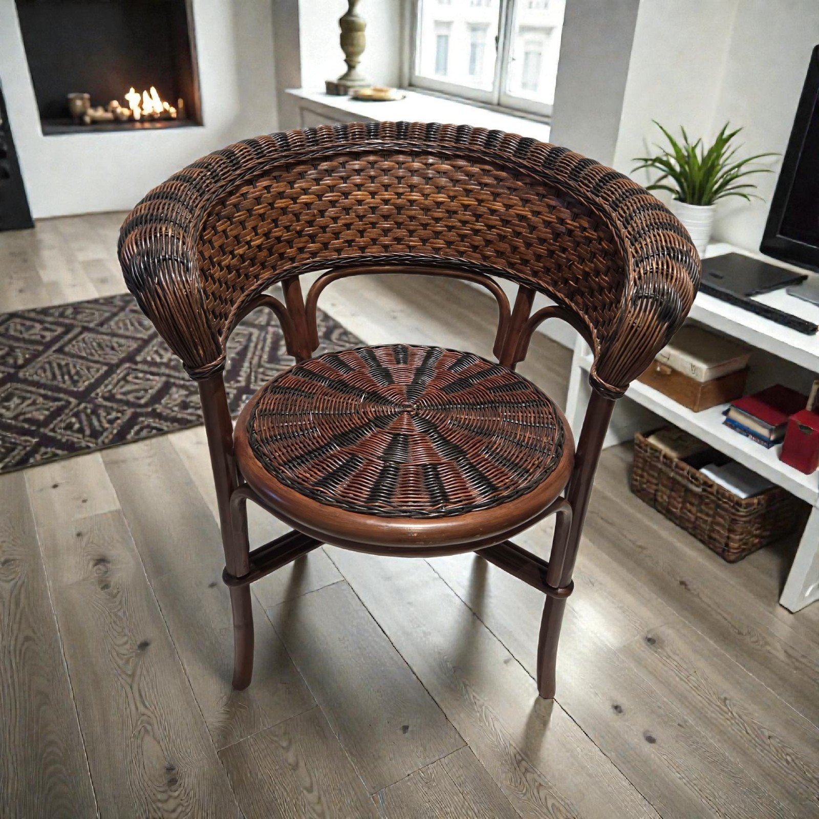 Très belle chaise/fauteuil vintage authentique de haute qual, Maison & Meubles, Chaises, Bois, Enlèvement ou Envoi