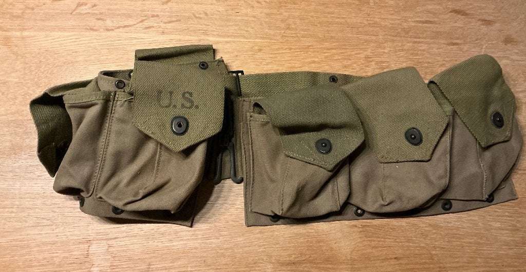 US WWII WO2 BAR belt, riem infantry airborne, Collections, Enlèvement ou Envoi