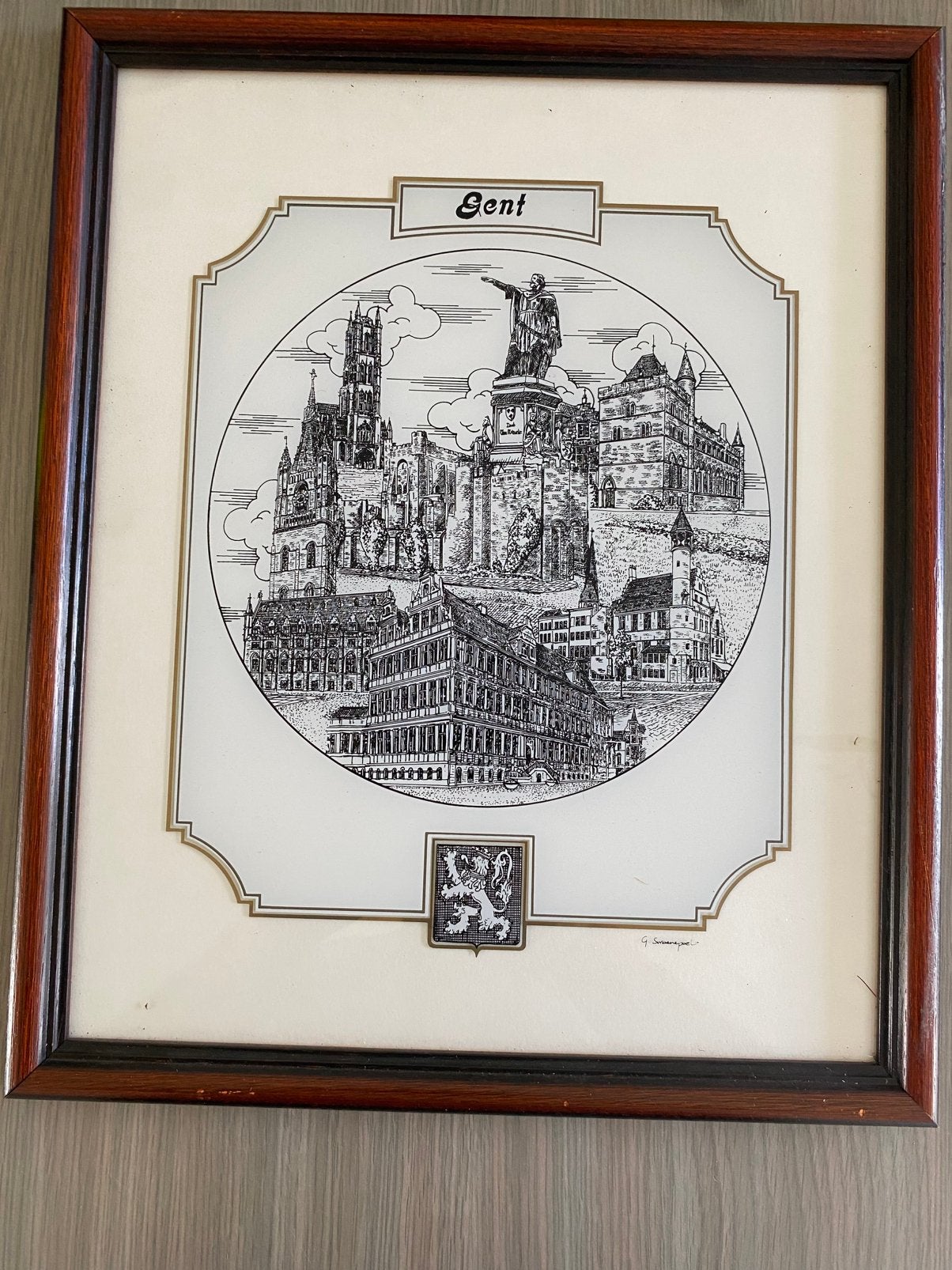G Swaenepoel ets, Antiek en Kunst, Ophalen, Ets