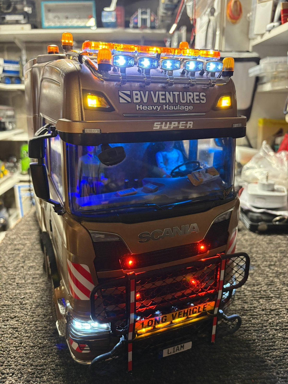 Zeer mooie truck tamiya 1:14, Hobby & Loisirs créatifs, Enlèvement, Camion, Tamiya