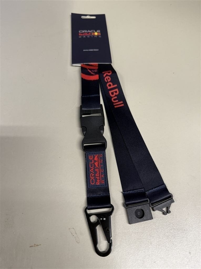 red Bull Racing Lanyard, logolabel bevestigd, ontwerp 2024,, Verzamelen, Automerken, Motoren en Formule 1, Ophalen of Verzenden