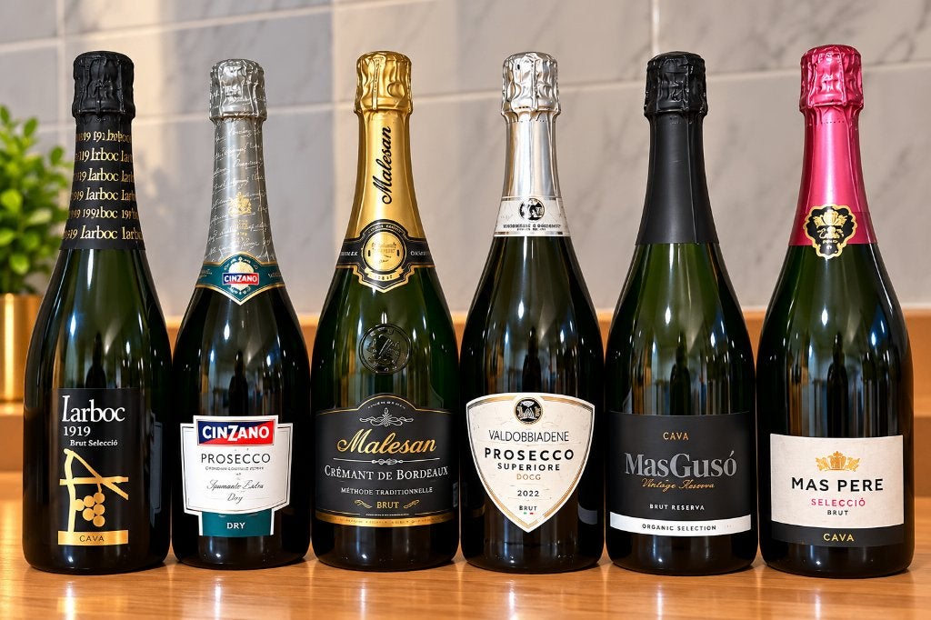 6 bouteilles de vin mousseux — Cava, Prosecco et Crémant, Enlèvement, Neuf, France, Vin blanc