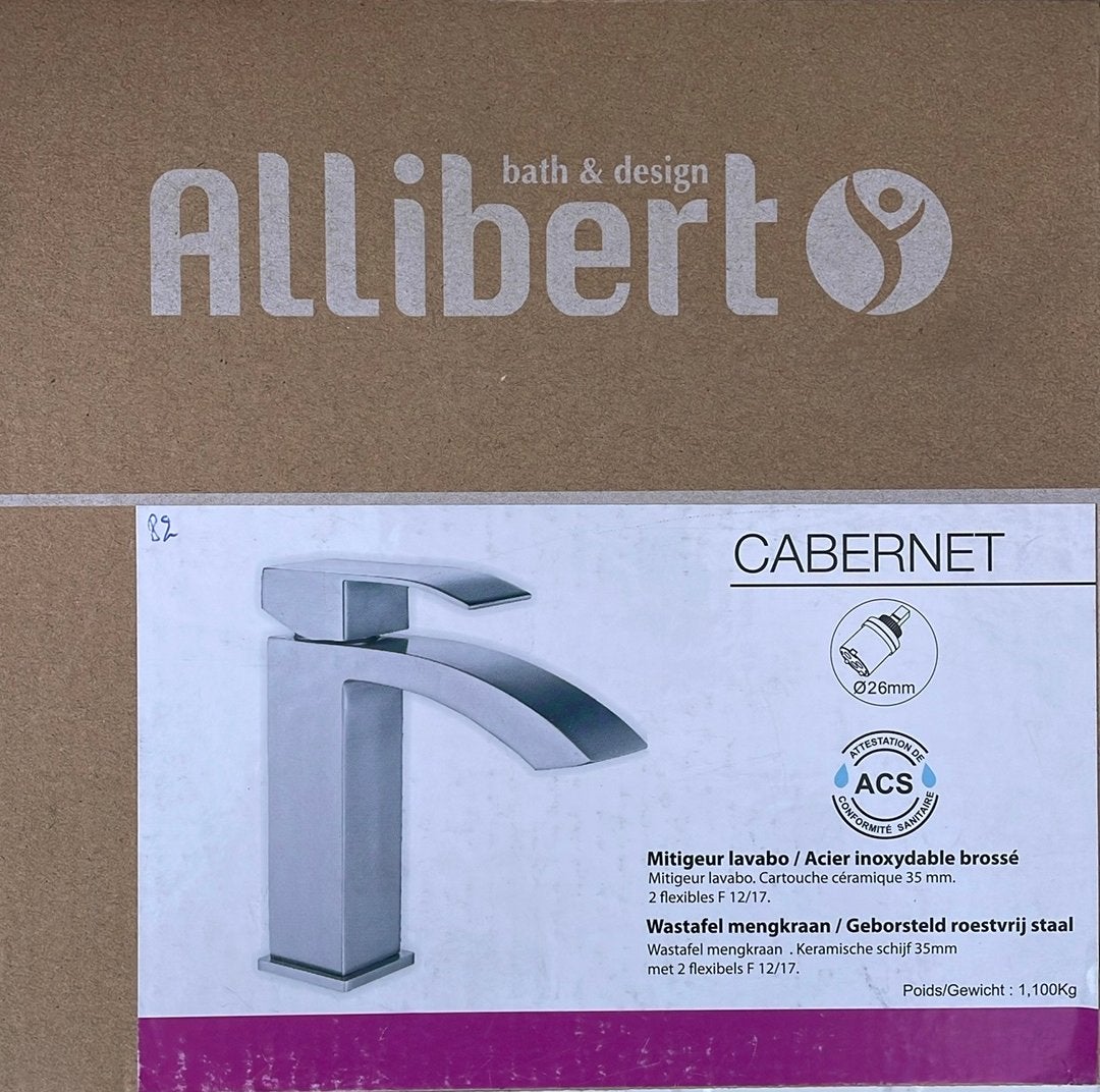 Mitigeur lavabo NEUF Cabernet ALLIBERT, Bricolage & Construction, Enlèvement, Neuf, Inox, Robinet