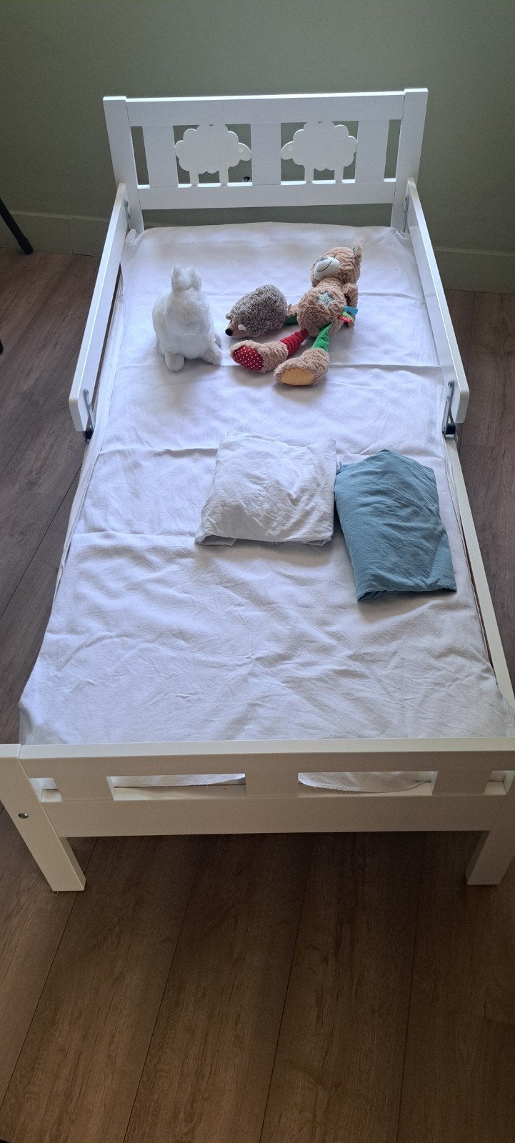 Lit pour enfant (2-7 ans) Ikea avec 2 cadres, 70 à 85 cm, Sommier à lattes, Enlèvement, Utilisé