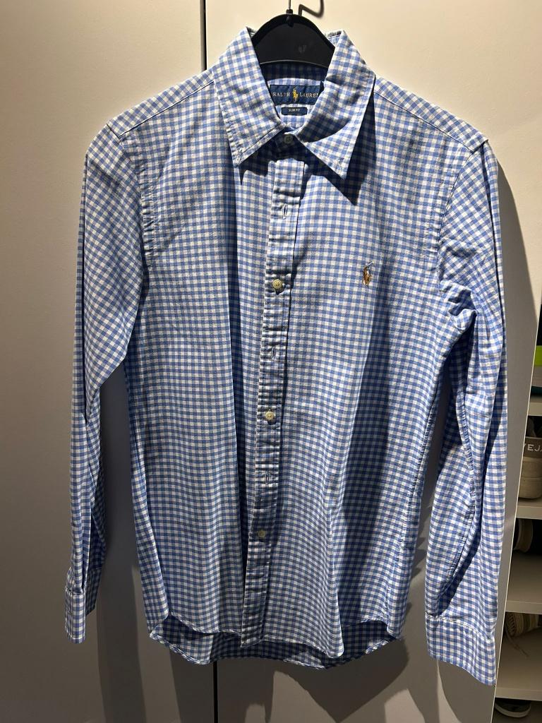 Ralph Lauren slim fit hemd (S), Kleding | Heren, Blauw, Halswijdte 38 (S) of kleiner, Ralph Lauren, Nieuw