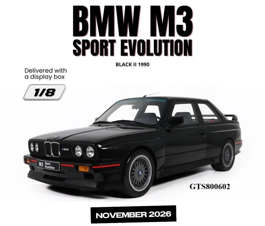 BMW M3 Sport Evolution 1/8 - livraison à domicile gratuite, Enlèvement ou Envoi, Neuf, 1:5 à 1:8, Voiture