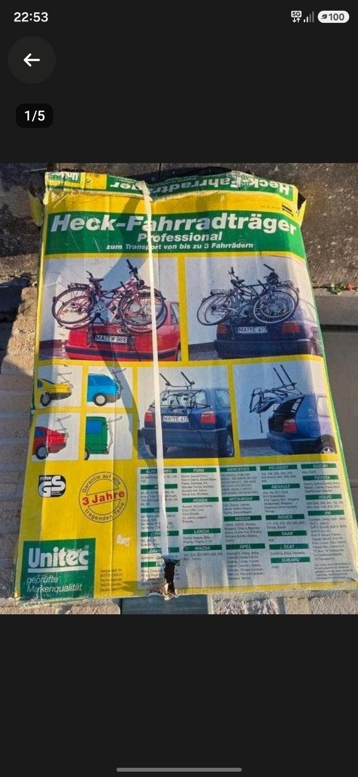 Porte-vélos, Autos : Divers, Enlèvement ou Envoi
