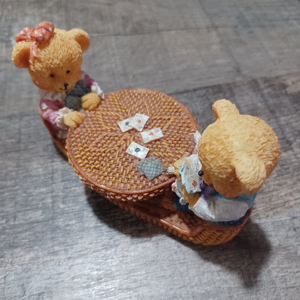 2 cartes ours, Enlèvement, Comme neuf, Statue, Cherished Teddies