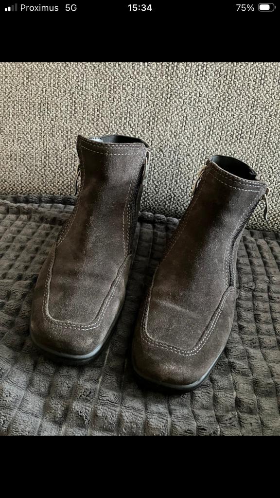 Bottes daim  pour femme en fourré laine 37 de Ara Gore-tex, Enlèvement ou Envoi, Comme neuf