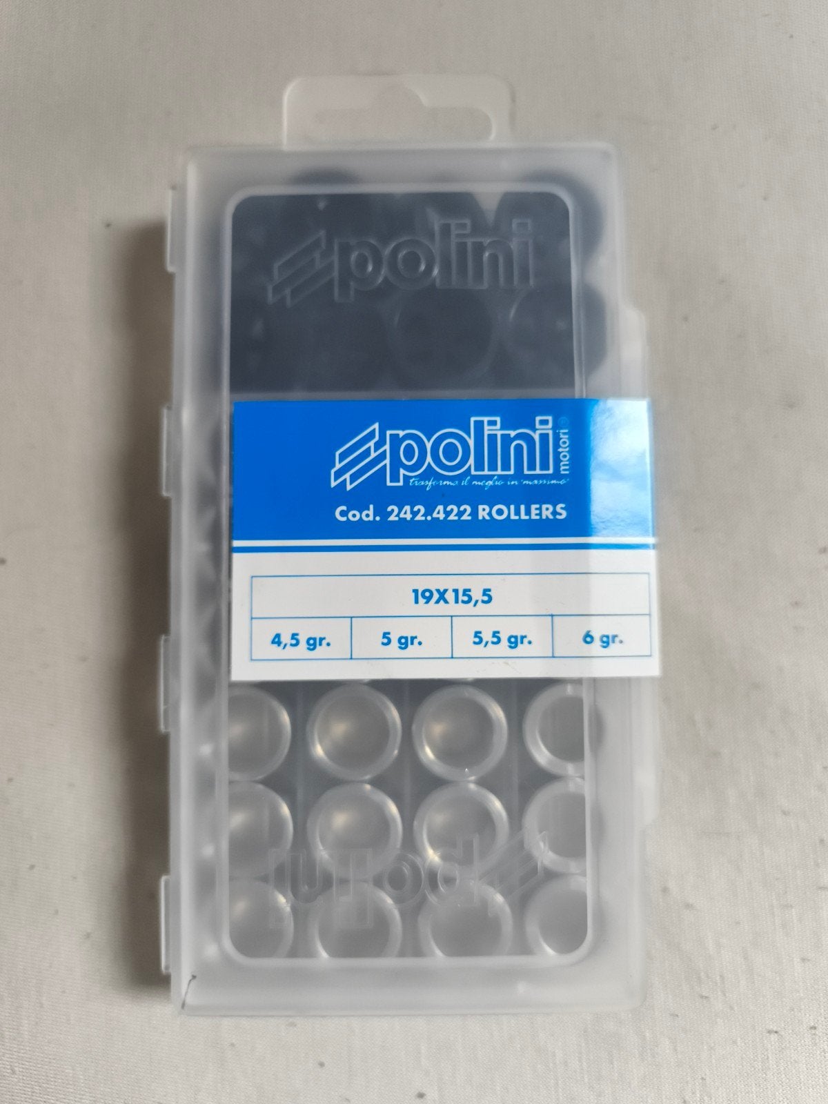 Polini 19x15,5 rollen (ENKEL VANDAAG OPHALEN), Fietsen en Brommers, Brommeronderdelen | Scooters, Ophalen, Nieuw, Overige typen