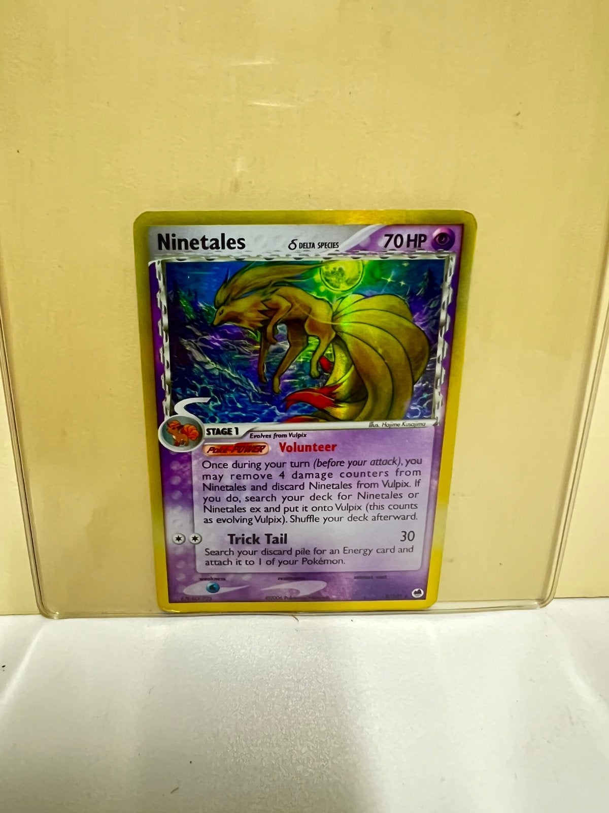 Ninetales (espèces du delta) du coffret EX Dragon Frontiers, Enlèvement