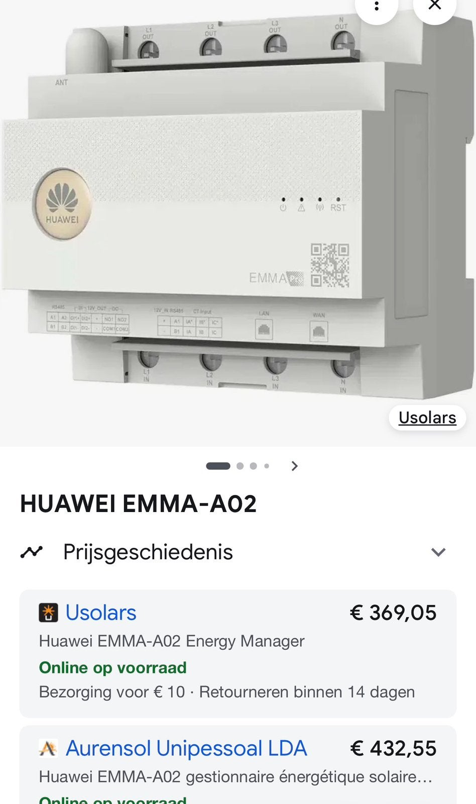 HUAWEI EMMA-A02 Gestionnaire d'énergie smart, Bricolage & Construction, Enlèvement ou Envoi, Neuf