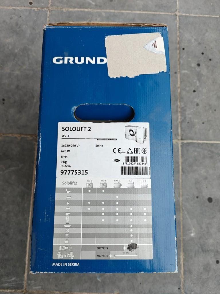 Vergruizer Grundfos Sololift 2 WC-3, Doe-het-zelf en Bouw, Ophalen, Nieuw, Overige typen