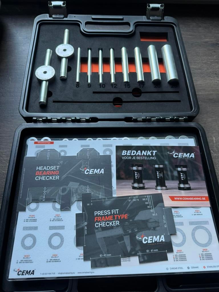 Cema Wiellagers Toolbox EXPERT, Fietsen en Brommers, Fietsaccessoires | Fietsgereedschap, Ophalen of Verzenden, Zo goed als nieuw