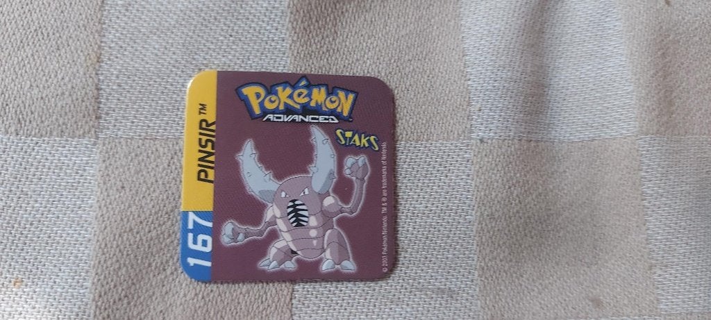 Bâtonnets à panini Pokemon Magnet Pinsir de 2003, Enlèvement ou Envoi, Neuf, Autres types