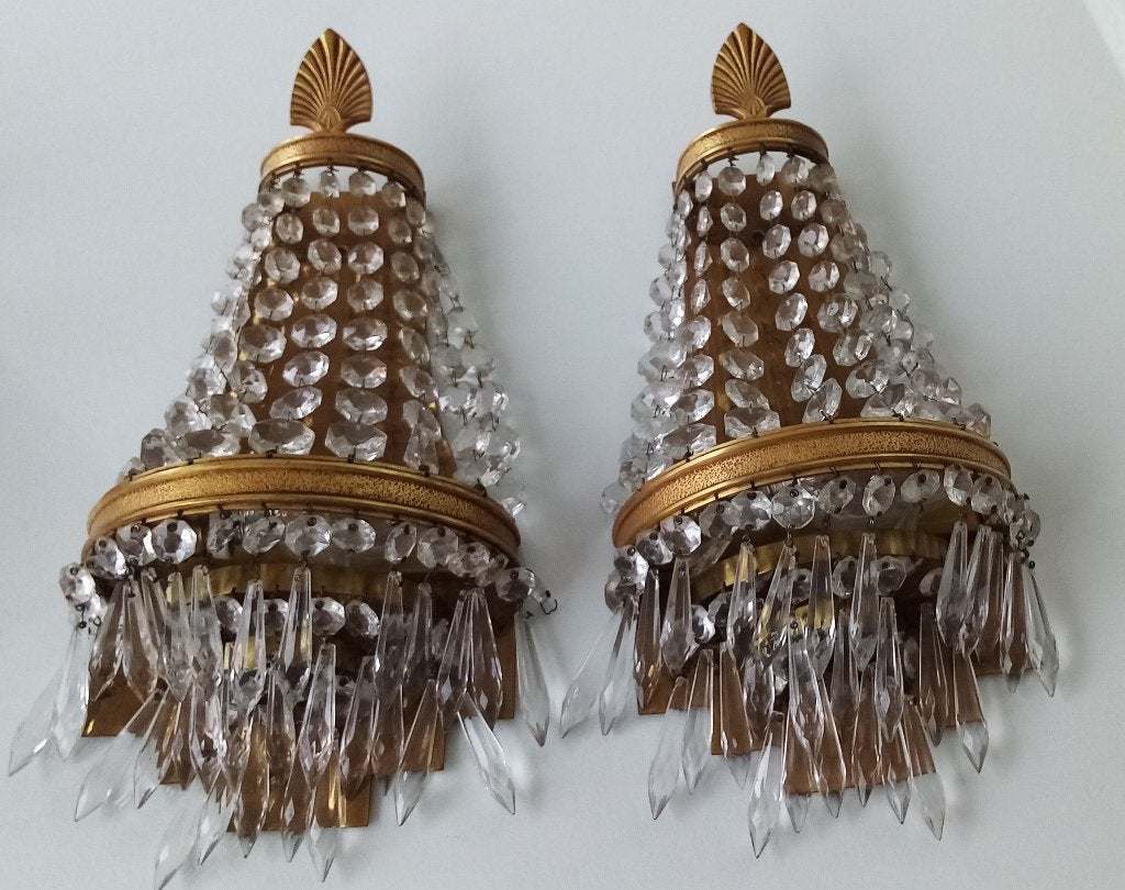 Lot 2 Superbes appliques anciennes à breloques -Impeccables, Enlèvement