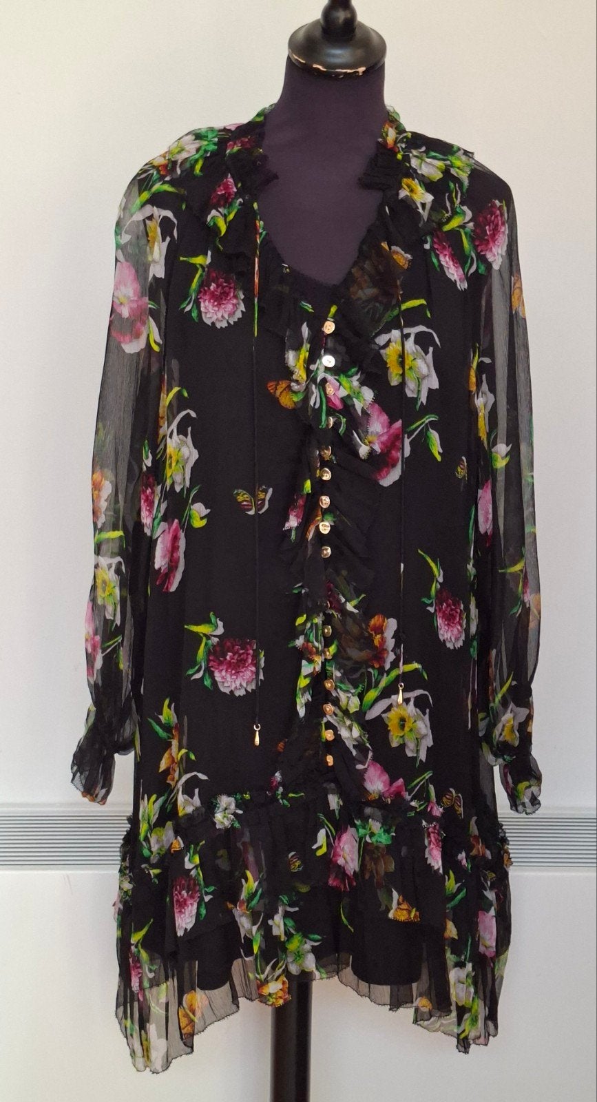 MARYAM  MELHORN  (NEW 275€), Kleding | Dames, Blouses en Tunieken, Ophalen of Verzenden, Maat 38/40 (M), Zwart