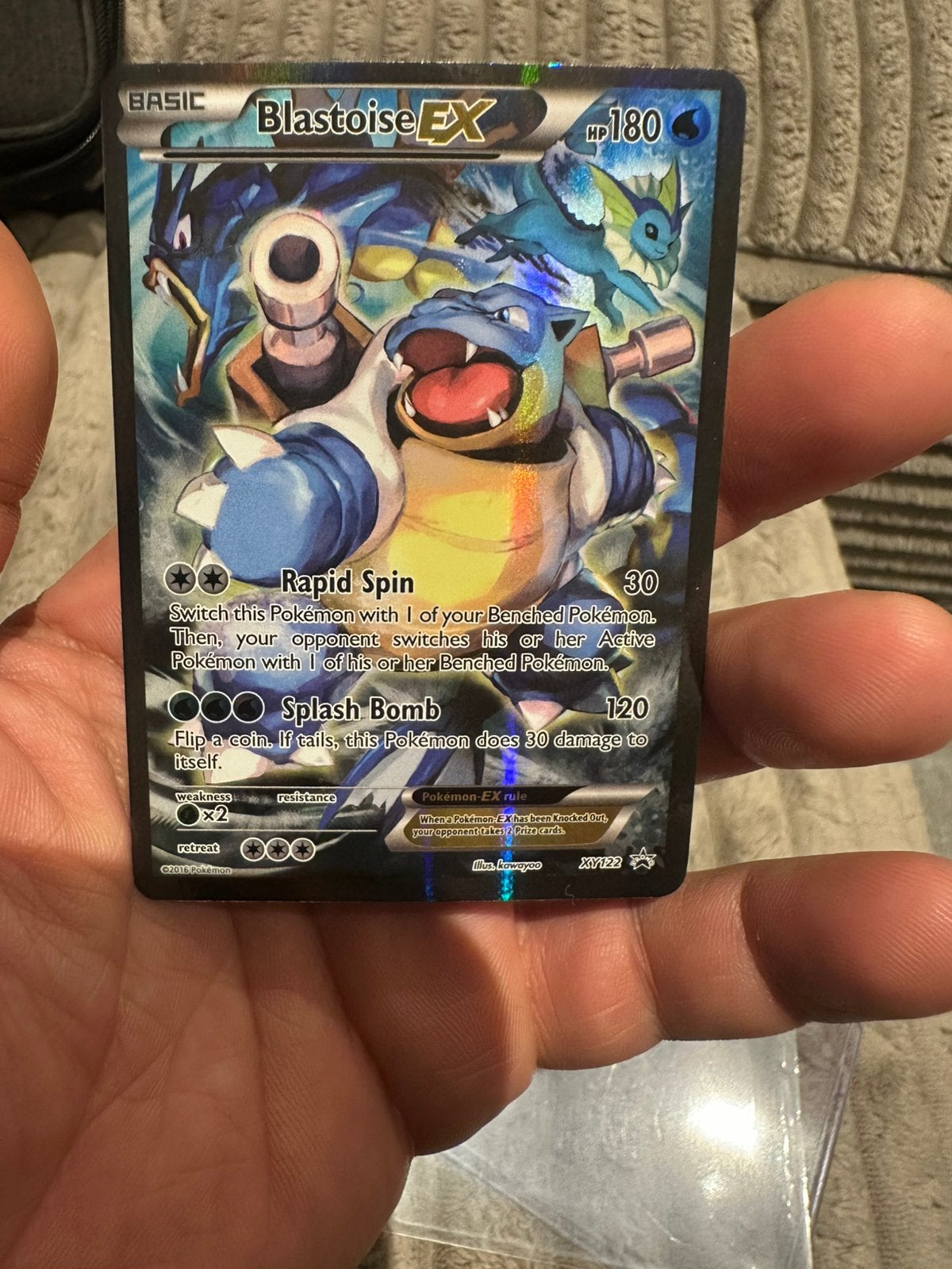 Pokémon Blastoise EX Promo XY122 Holo NM, Enlèvement ou Envoi, Comme neuf, Cartes en vrac