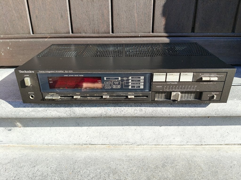 Technics SU-Z55 versterker, gerviseerd, speelt goed, Audio, Tv en Foto, Stereoketens, Ophalen, Refurbished, Speakers, Losse componenten