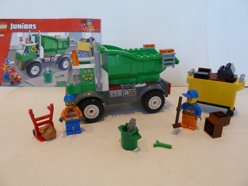Camion à ordures Lego Juniors City 10680, City, Lego, Ensemble complet, Enlèvement