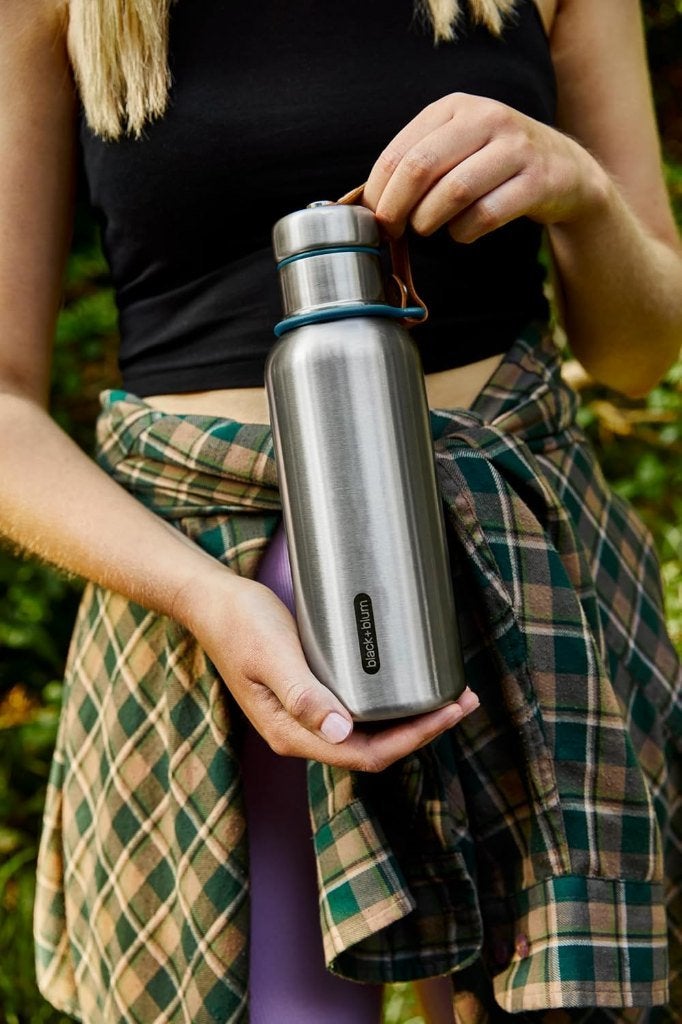 Nieuw | geïsoleerde Waterfles 750ml - Ocean RVS Black+Blum, Ophalen of Verzenden, Nieuw