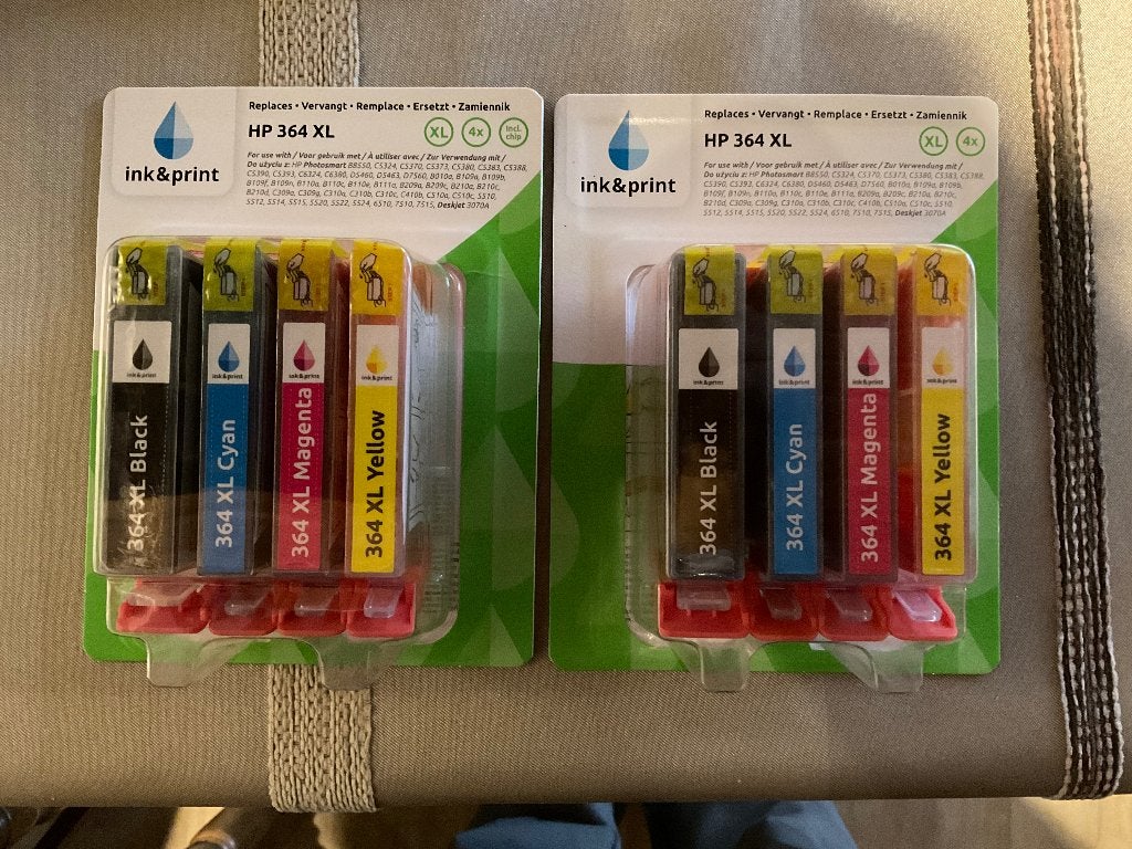 2X Hp 364 XL cartridges (+ gratis Hp Photosmart printer), Enlèvement, Neuf, Cartridge, HP