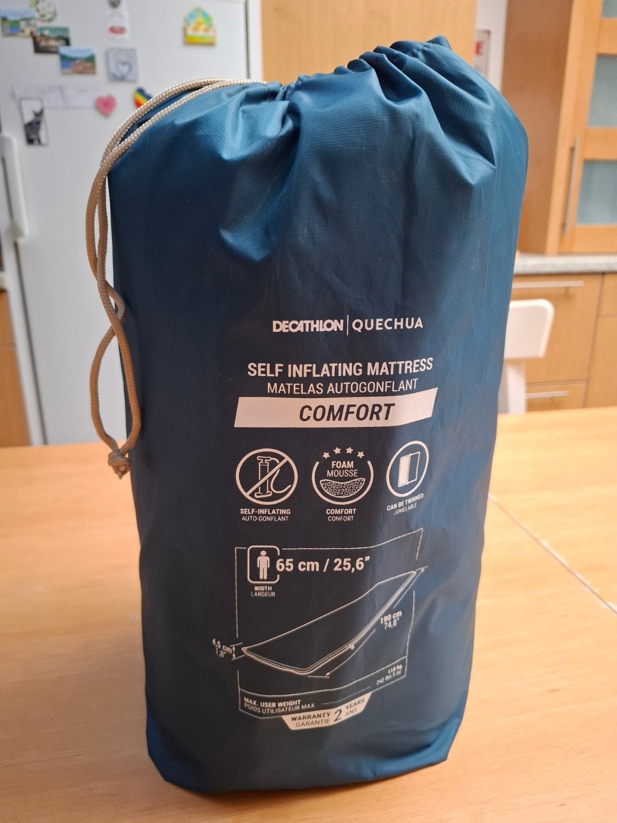 zelfopblazende matras, Caravanes & Camping, Matelas pneumatiques, Enlèvement, Utilisé, 1 personne