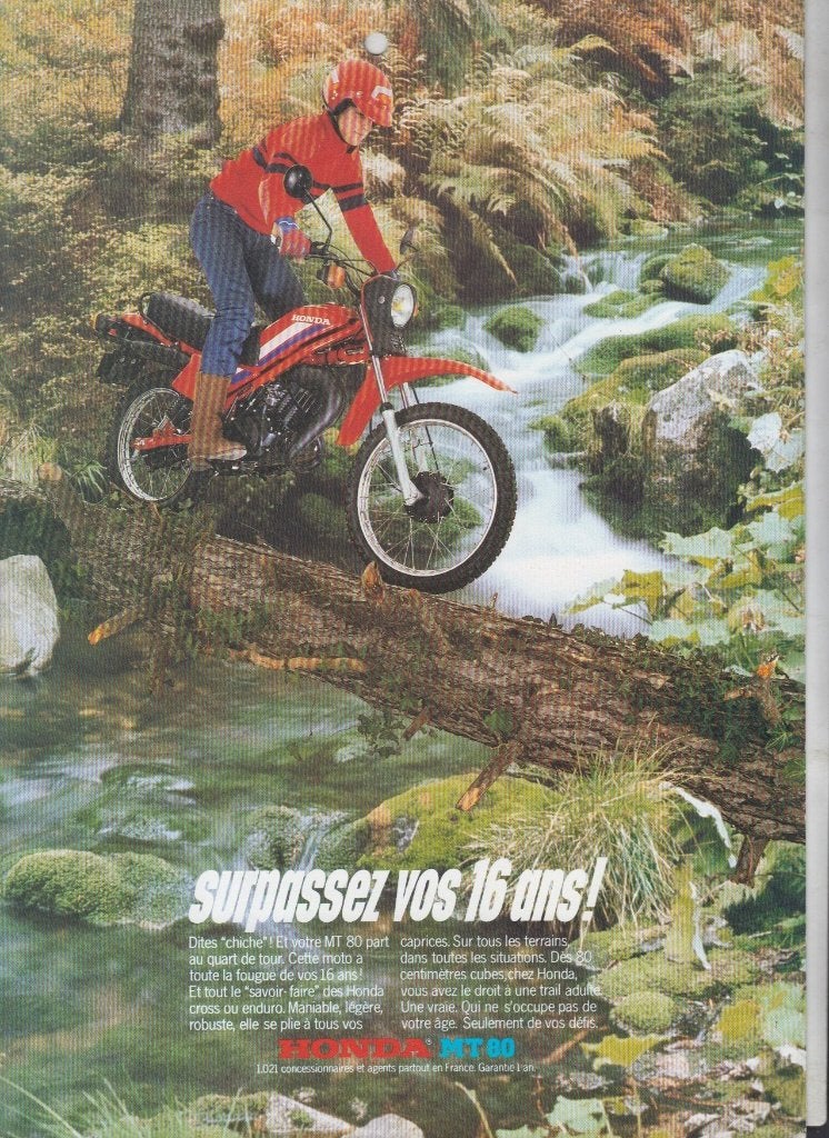 Cyclomoteur Honda MT80 brochure publicitaire collection, Motoren, Verzenden, Honda