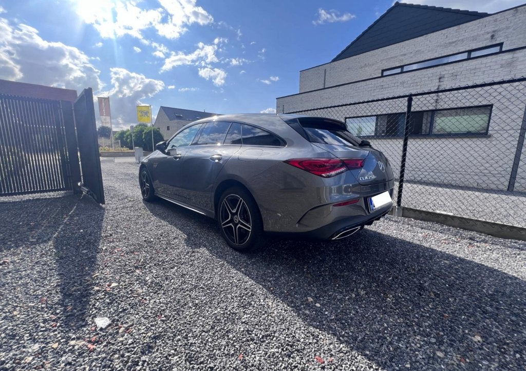 Mercedes-Benz CLA AMG line 250e panodak, Auto's, Break, 5 deurs, Cruise Control, Zilver of Grijs