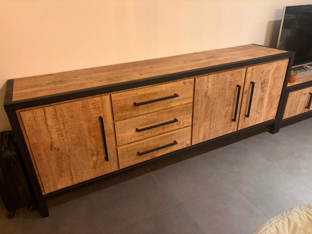 Dressoir (ophalen zaterdagvoormiddag), 25 à 50 cm, 200 cm ou plus, Avec tablette(s), Comme neuf