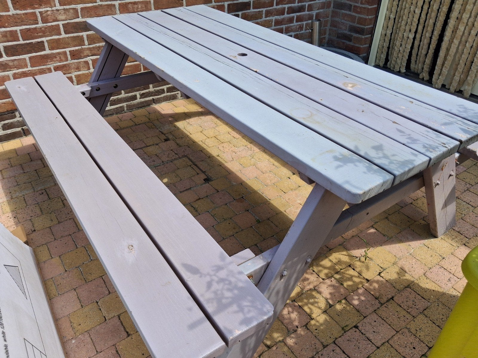 grote tuintafel, eettafel, picknicktafel, tafel, Tuin en Terras, Ophalen, Hout