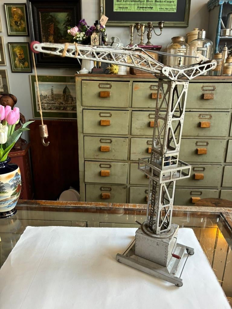 Vintage Joustra metalen speelgoedkraan, Ophalen of Verzenden