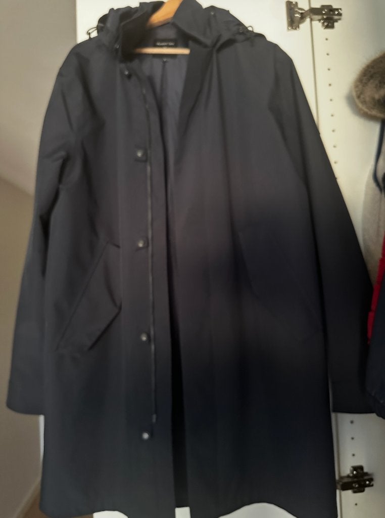 Regenjas heren (luxe) - Large, Ophalen, Maat 52/54 (L), Blauw, Zo goed als nieuw