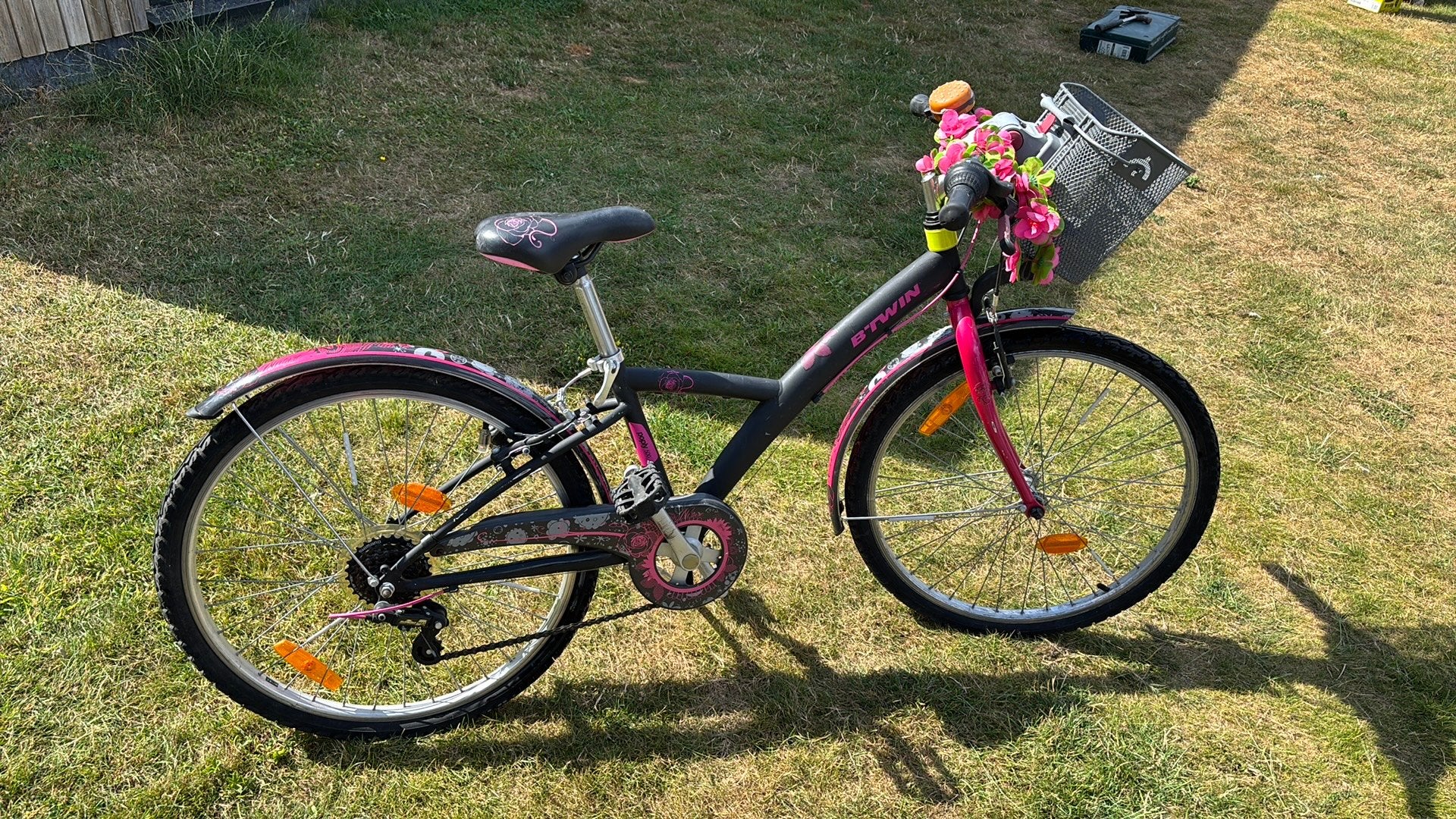 B-twin meisjesfiets, Ophalen, Velgrem, Handrem, Gebruikt