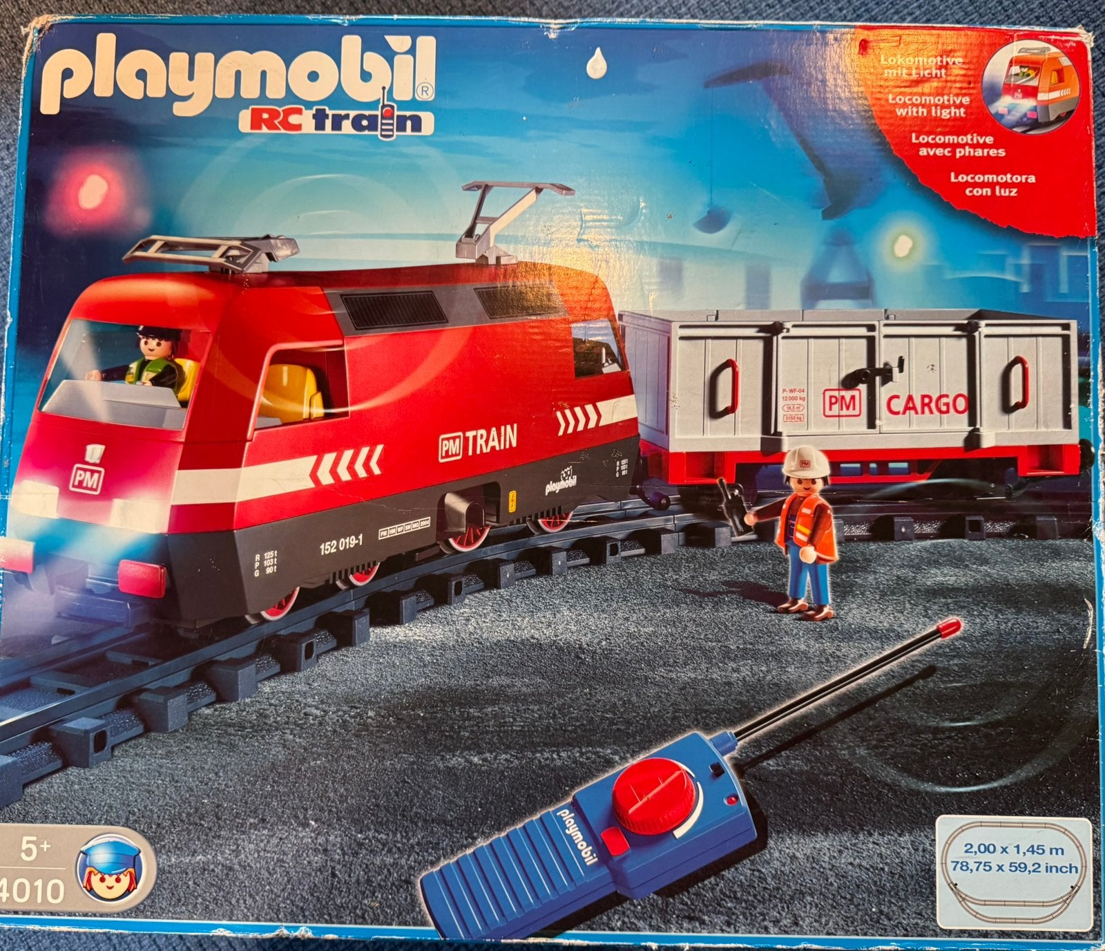 Playmobil Rc trein 4010 met station 4304, Kinderen en Baby's, Ophalen, Gebruikt