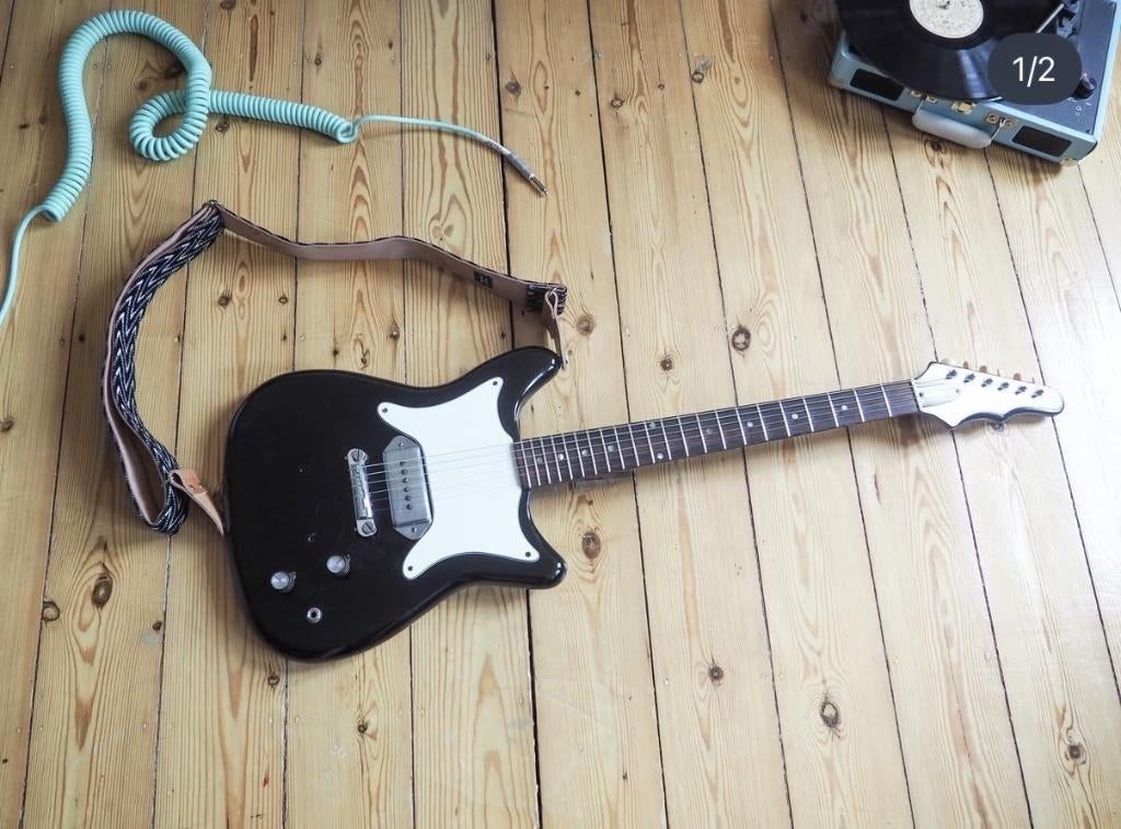 Rare Epiphone Coronet 1966 "Batwing", Ophalen of Verzenden, Gebruikt, Solid body, Gibson