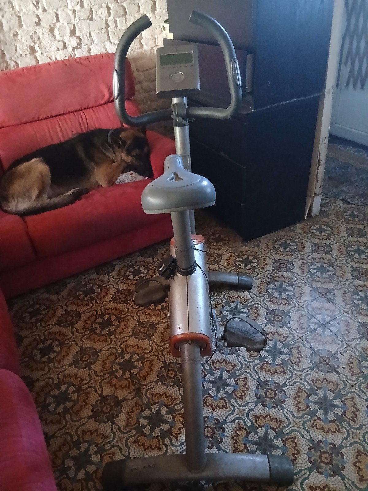 vélo d'appartement Domyos décathlon parfait état de marche, Ophalen, Gebruikt, Metaal, Hometrainer
