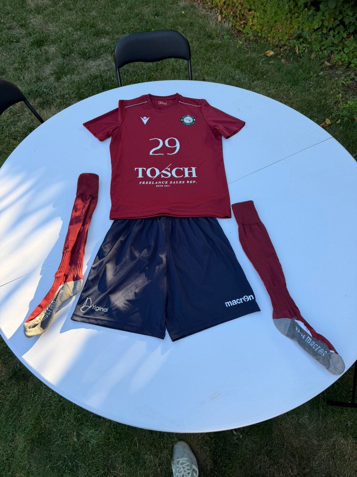 Ploeg tenue (zaalvoetbal), Sport en Fitness, Ophalen, Zo goed als nieuw, Handschoenen