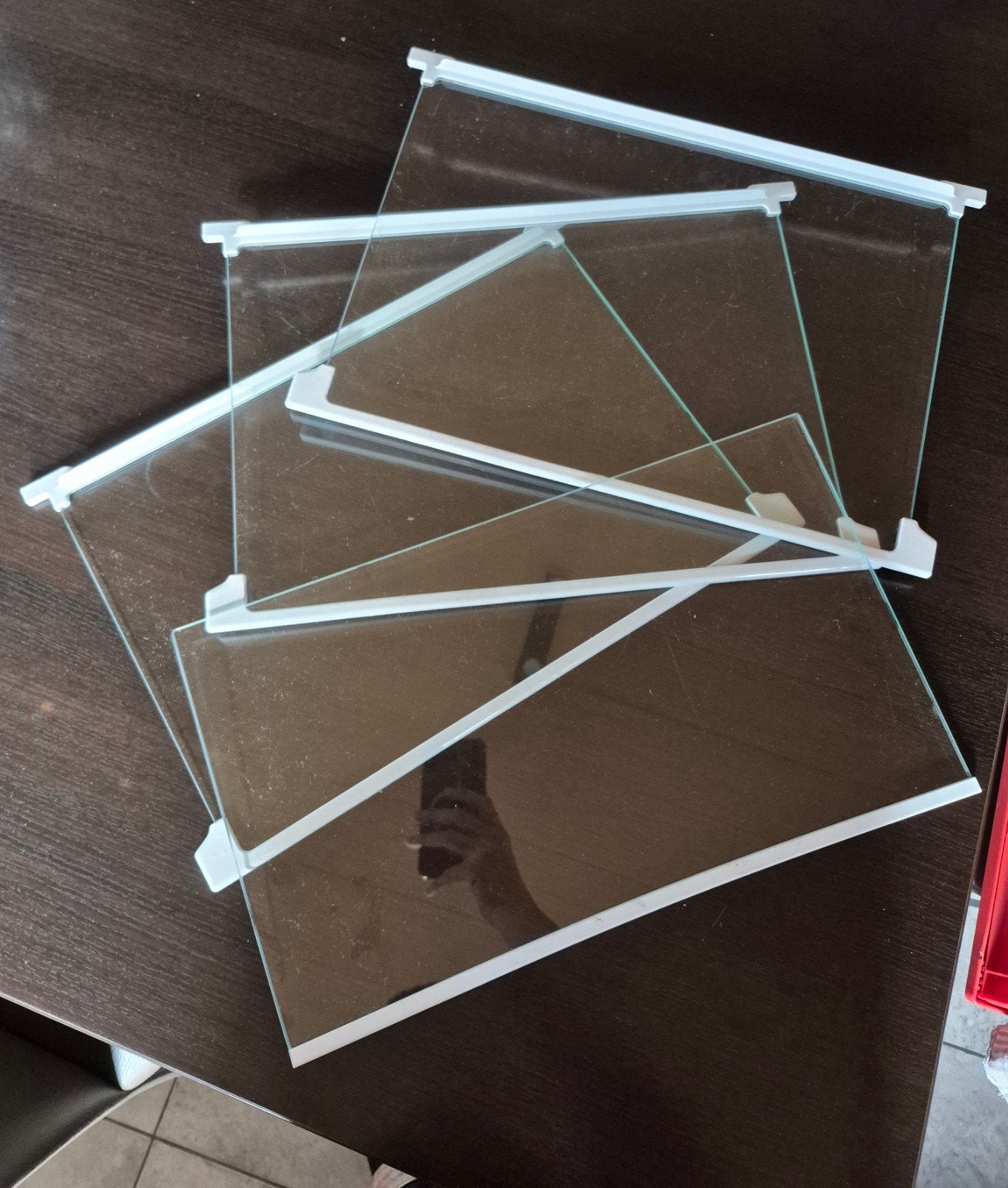 glasplaten 4st frigo Beko, Ophalen, Gebruikt, 45 tot 60 cm