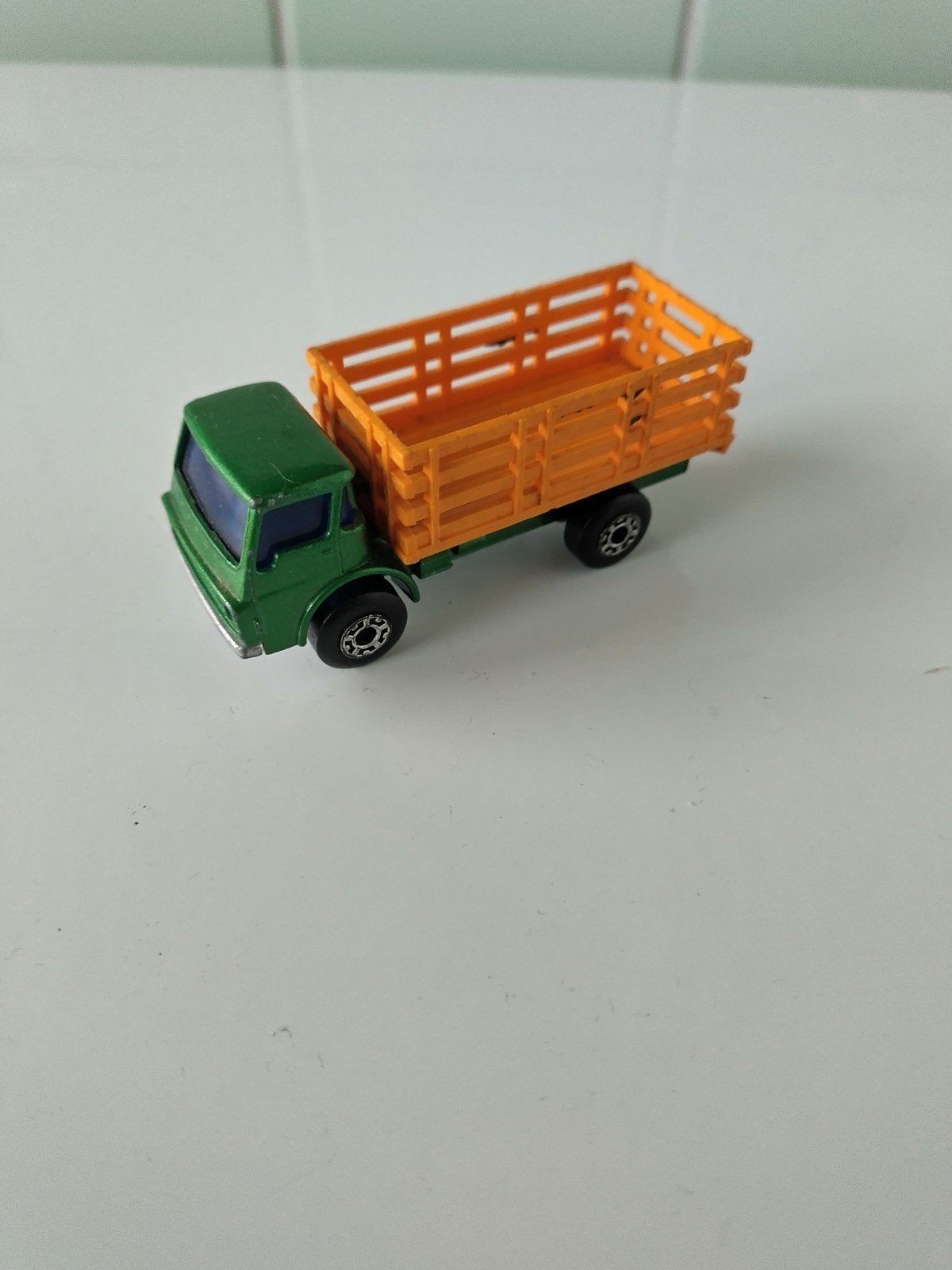 Vintage Matchbox Cattle Truck AFHALING LEES BESCHRIJVING, Hobby & Loisirs créatifs, Voitures miniatures | 1:50, Enlèvement, Utilisé