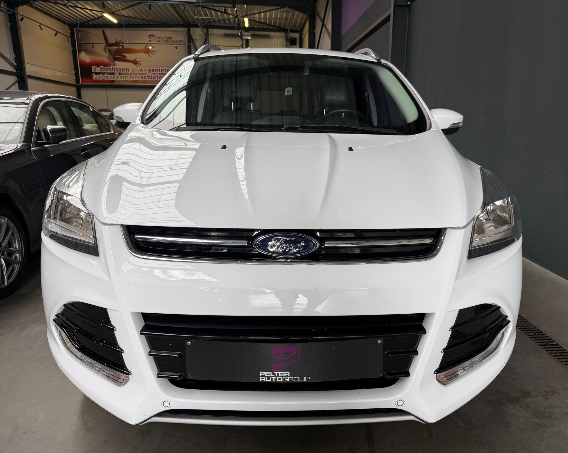 Ford Kuga 1.5i EcoBoost Automaat GPS Leder Camera, Auto's, Ford, 182 pk, 1498 cc, 4 cilinders, Wit