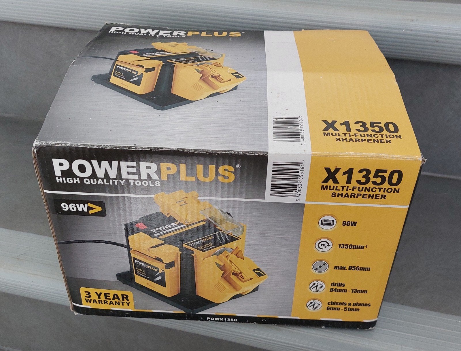 Powerplus-slijper, Ophalen of Verzenden, Zo goed als nieuw, Werkbankslijpmachine