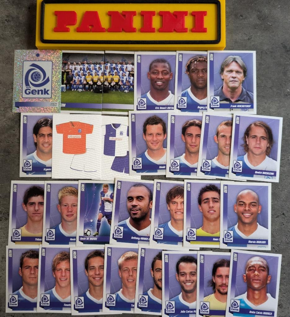 PANINI FOOTBALL 2011 RACING GENK 28X COURTOIS DE BRUYNE, Verzenden, Nieuw